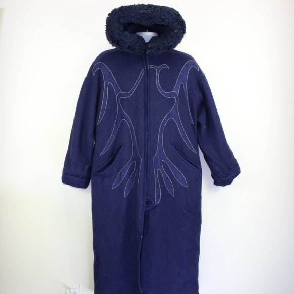 Vintage LA PARKA Lundstrom Long Wool Coat (XL - 44) - Picture 1 of 11